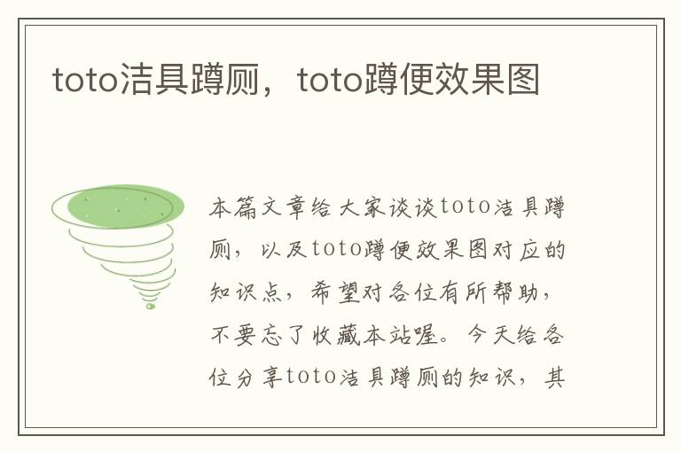 toto洁具蹲厕，toto蹲便效果图