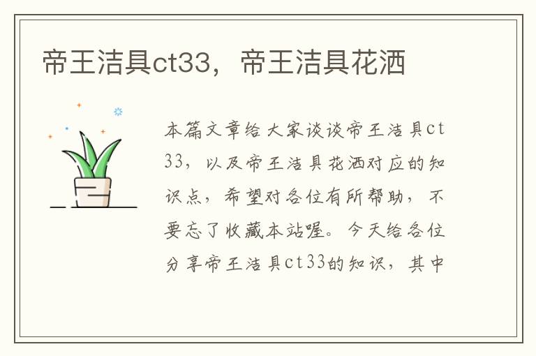 帝王洁具ct33，帝王洁具花洒